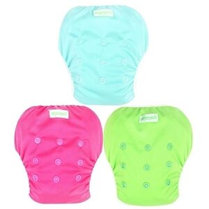 WEGREECO SWIM PANTS 3 PACK FOR BABY TODDLER ADJUSTABLE SIZE LARGE